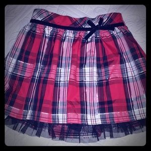 Girls Plaid Skirt Size 6